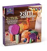 Craft-tastic — Yarn Elephants Kit — Craft Kit Makes 2 Yarn-Wrapped Elephants — for Ages 8+