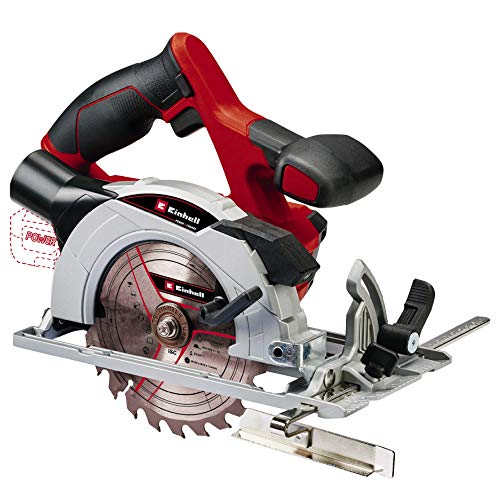 Einhell Sierra circular inalámbrica TE-CS 18/150 Li-Solo Power X-Change (iones de litio, 18V, profundidad corte y ángulo inclinación ajustables sin herramientas, LED, sin batería ni cargador)