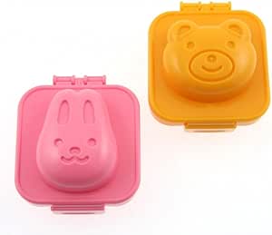 Kotobuki Plastic Egg Mold, Rabbit and Bear