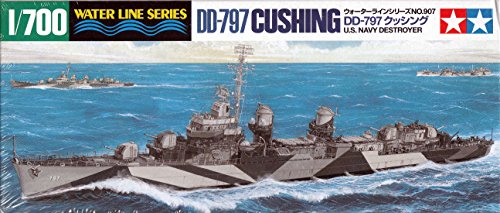 タミヤ 1/700 ウォーターラインシリーズ NO.907 アメリカ海軍 フレッチャー級駆逐艦 DD-797 クッシング プラモデル 31907