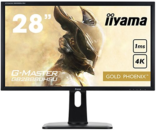 ​iiyama G-MASTER Gold Phoenix GB2888UHSU-B1 Monitor Gaming LED 71 cm (28") 4K UHD (VGA, 3xHDMI, DisplayPort, 1ms, FreeSync, Regulable en altura, Pivotante) Negro Mate