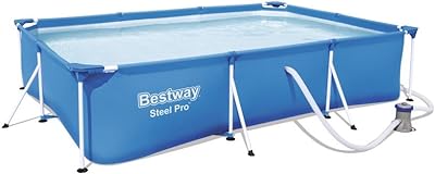 Bestway Steel Pro 56411 above ground pool Framed pool Rectangular 3300 L Blue