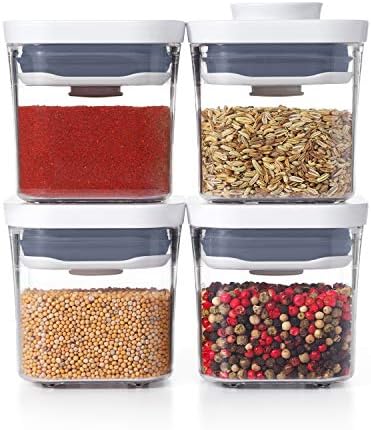 OXO Good Grips 4-Piece Mini POP Container Set, clear
