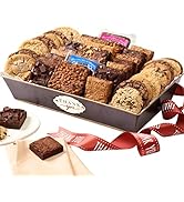 Sympathy Wishes Gift Baskets, 44 Brownies and Cookies Individually Wrapped for Freshness. Assorte...