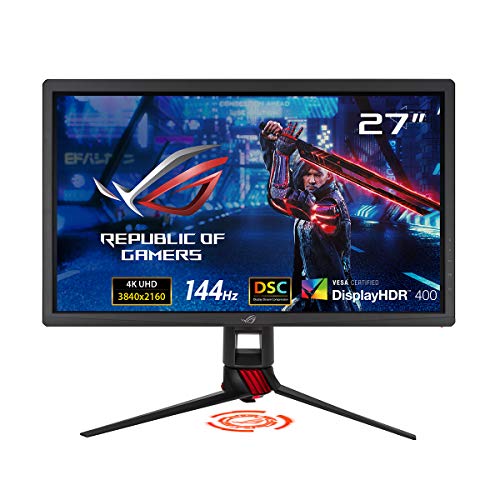 Asus ROG Strix XG27UQ - Monitor de Gaming DSC de 27" (4K (3840 x 2160), 144 Hz, G-Sync Compatible, DSC, DisplayHDR 400, DCI-P3 90%, Adaptive Sync)