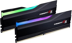 G.SKILL Trident Z5 RGB Series (Intel XMP 3.0) DDR5 RAM 32GB (2x16GB) 6000MT/s CL36-36-36-96 1.35V Desktop Computer Memory UDIMM - Matte Black (F5-6000J3636F16GA2-TZ5RK)