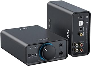 Fiio K7 フルバランス HiFi DAC ヘッドホンアンプ AK4493S*2 XMOS XU208 PCM384kHz DSD256 USB/光学/同軸/RCA入力 6.35mm/4.4mm 出力 ブラック