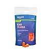 Amazon Basic Care Soft Foam Earplugs, 33dB Noise Reduction Rating, 100 Count (1 Pack of 50 Pairs)