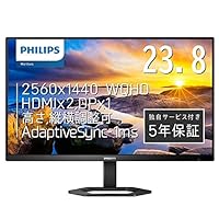 PHILIPS 液晶ディスプレイ PCモニター 24E1N5500E/11 (23.8インチ/5年保証/WQHD/IPS/HDMI,Display Port/高さ調整/チルト/ピボット/フレームレス/Adaptive Sync/ちらつき防止/ブルーライト軽減)