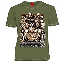 MARS16 キン肉マン 運命の五王子 Tシャツ オリーブドラブ (M)