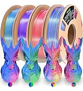 OVV3D 3D Printer Filament Bundle, PLA Filament 1.75mm, Tri Color PLA and Dual Color PLA Filament,...