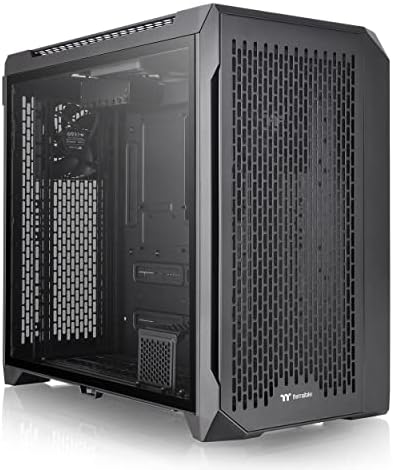 Thermaltake CTE C750 Air E-ATX Full Tower with Centralized Thermal Efficiency Design; 3x140mm CT140 Fans Pre-Installed; Tempered Glass Side Panel; Mesh Front Panel; CA-1X6-00F1WN-00; Black