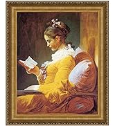 Design Toscano A Young Girl Reading, 1770-72 Canvas Replica Painting: Small