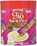 チャオ (CIAO) 猫用おやつ ちゅ~る グルメ まぐろ・かつおバラエティ 14g×60本入