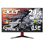 Acer ゲーミングディスプレイ Nitro VG252QXbmiipx 24.5型ワイド IPS 非光沢 フルHD 0.5ms(GTG) 240Hz HDMI DisplayHDR 400 G-SYNC Compatible フリッカーレス