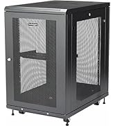 StarTech.com 19" 18U Server Rack Cabinet - 4-Post Adjustable Depth 2 to 30" Network Equipment Rac...