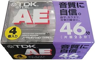 TDK オーディオカセットテープ AE 46分4巻パック [AE-46X4G]