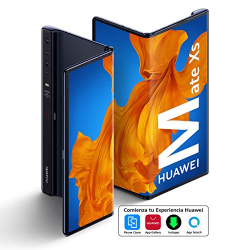 HUAWEI Mate Xs - Smartphone 5G, pantalla plegable de 8” (Smart Multi-Window, Kirin 990 5G, EMUI10.0, 8 GB RAM + 512 GB ROM, Cámara cuádruple Leica de 40 MP, 55W Huawei SuperCharge) Azul interestelar