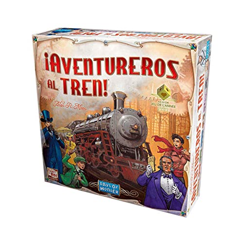 Unbox Now - ¡Aventureros al Tren! - Juego de Mesa en Español, 8-99 años