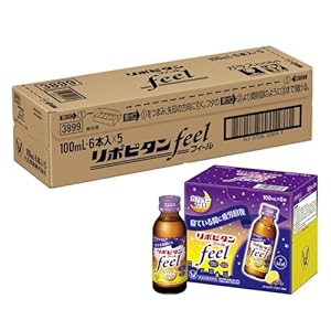 大正製薬 リポビタンフィール 100ml×6本×5 [指定医薬部外品] 糖類ゼロ 疲労の回復・予防 タウリン配合