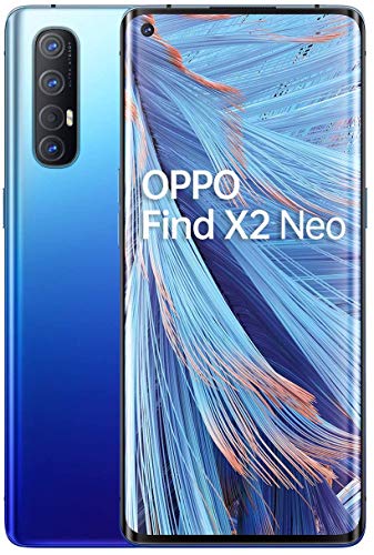 OPPO Find X2 NEO 5G – Smartphone de 6.5" AMOLED, 12GB/256GB, Octa-core, cámara trasera  48MP+13MP+8MP+2MP, cámara frontal 32MP, 4.000 mAh, Android 10, color Azul