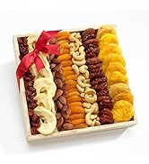 Broadway Basketeers Dried Fruit Gift Tray – Edible Gift Box Arrangements and Healthy Gourmet Gift...
