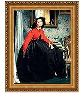 Design Toscano Tissot's Portrait of Mlle. L.L. Young (Young Lady in Red Jacket), 1864 Wall Art Pa...