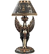 Design Toscano CL2609 Goddess Isis Egyptian Decor Sculptural Table Lamp, 17 Inch, Single