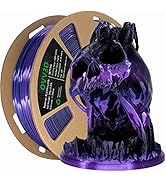 PLA Filament 1.75mm, 3D Printer Filament Silk Black Purple Color Changing, Silk PLA Filament, 3D ...