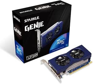 Sparkle Intel Arc A380 Genie, 6GB GDDR6, Low-Profile, Dual-Fan, Dual-Slot, HDMI x1, Mini DisplayPort x2, SA380G-6G