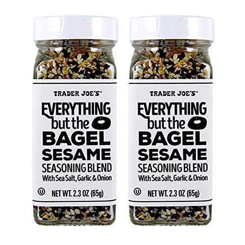 Trader Joe's Everything But The Bagel Sésamo Mezcla de condimentos de sésamo 2 oz (paquete de 2) – Juego de 2