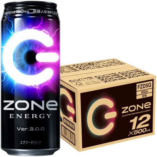 【Amazon.co.jp限定】 ZONe Ver.3.0.0 エナジードリンク 500ml ×12本