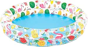 Intex Inflatable Stars Kiddie 2 Ring Circles Swimming Pool (48&#34; X 10&#34;) [Assorted Styles]