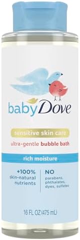 Baby Dove Bubble Bath Rich Moisture for nourished Skin and Bath time Fun Sensitive Skin Care with Skin-Natural nutrients 16 oz