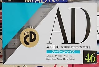 TDK カセットテープ AD 46分 スーパーローノイズ AD-46M