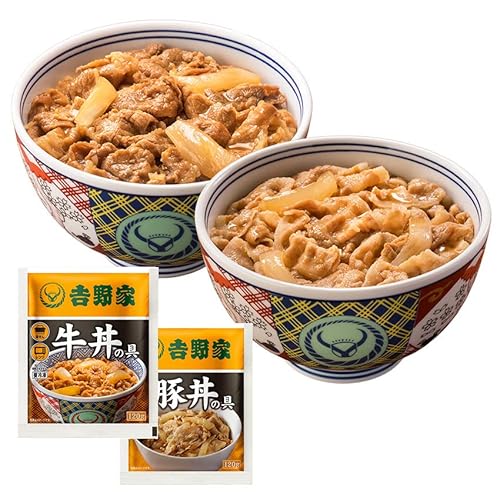 吉野家 牛丼 豚丼 [ 牛豚食べ比べ / 24袋セット (120g×各12袋) ] 冷凍 どんぶり (レンジ・湯せん調理OK)