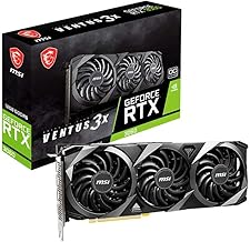 MSI Gaming GeForce RTX 3060 12GB 15 Gbps GDRR6 192-Bit HDMI/DP PCIe 4 Torx Triple Fan Ampere OC Graphics Card (RTX 3060 Ve...