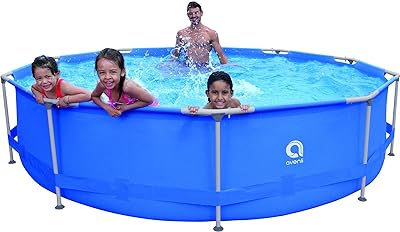 Outraveler 12ft x 30in above Ground Swimming Pool,Outdoor Round Frame Steel Frame Pool for Backyard Garden Kids Family