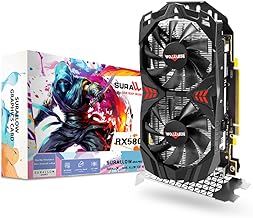 SURALLOW RX 580 Graphics Card 8GB 2048SP, GDDR5, 256 Bit, Pc Gaming Video Card, 3*DP, HDMI, PCI Express 3.0 with Freeze Fa...