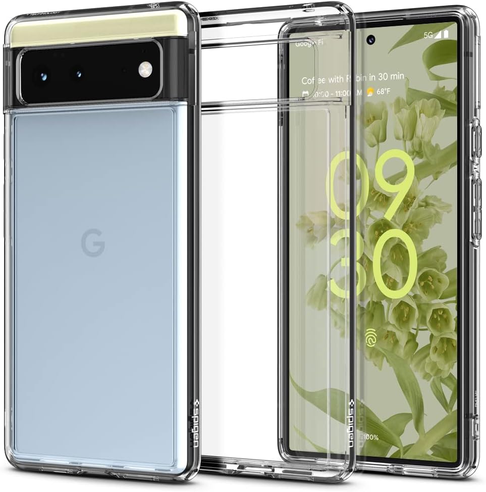 Spigen Ultra Hybrid -- Google Pixel 6 Case - Crystal Clear