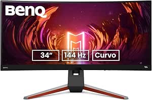 BenQ MOBIUZ EX3410R Curved Gaming Monitor 34&#34; 2K 1440p 144Hz 1ms w/Remote | HDRi | 1000R | Color Optimizer | Freesync Premium Pro | Eye-Care | Height, Swivel &amp; Tilt | 2.1ch w/ 5w Sub | USB Hub