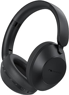 Nakamichi ナカミチサウンド 【ワイヤレス ヘッドホン Bluetooth 5.3】ブルートゥースヘッドホン/ヘッドセット/ANCノイズキャンセリング/マルチポイント対応/50時間連続再生/低遅延モード/有線無線両用/マイク内蔵 Eli...