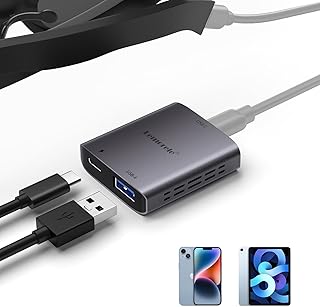 スポンサー広告 - Lightning to XREAL air2 pro スマートグラス アダプタ iphone14以前対応 USB C to xreal hub VITURE One/Rokid Air max/TCL nxtwear s/...