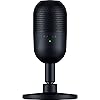 Razer Seiren V3 Mini - Ultrakompaktes USB-Mikrofon (14mm Supernieren Kondensatormikrofon, Tap-to-Mute-Sensor mit LED-Anzeige, integrierter Stoßdämpfer, Plug-and-Play Design) Schwarz