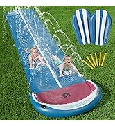 Jasonwell Slip and Slide Lawn Toy - Water Slide Slip n Slide for Kids Adults 20ft Extra Long with...