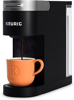 Keurig K-Slim Single Serve K-Cup Pod Coffee Maker, Multistream Technology, 3 Brew Sizes, Slim and Sleek Design, 46oz Removable Reservoir, Black