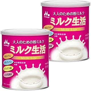 森永乳業 大人のための粉ミルク ミルク生活 300g × 2缶