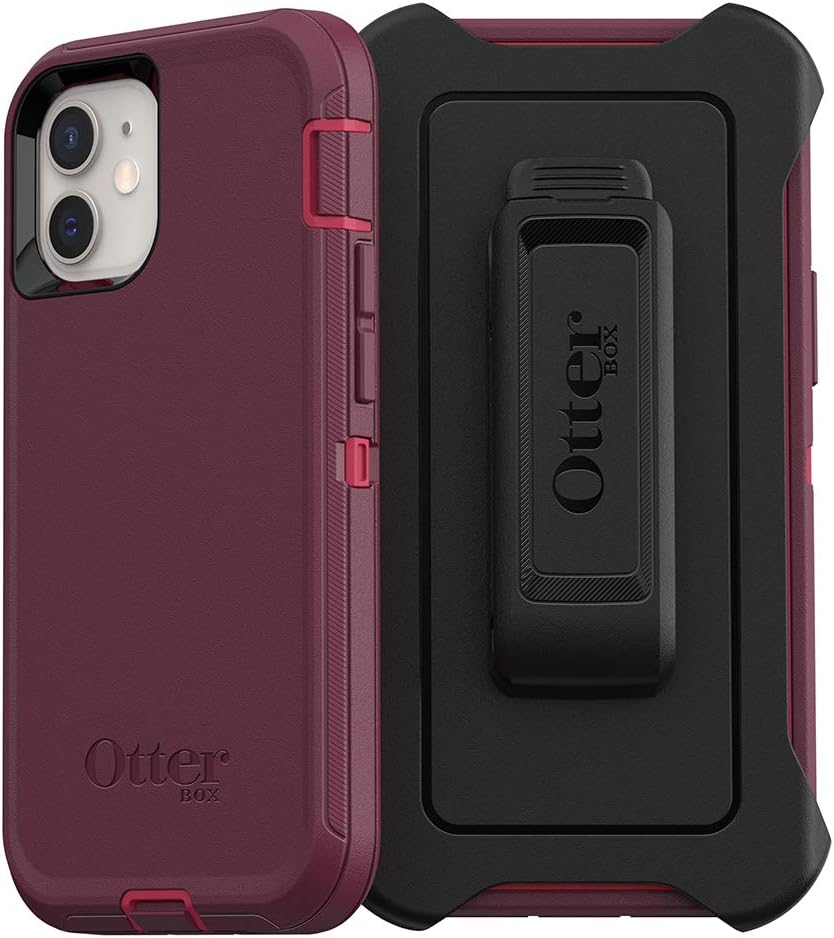 OTTERBOX Defender Series SCREENLESS Edition Case for iPhone 12 Mini - Berry Potion (Raspberry Wine/Boysenberry)