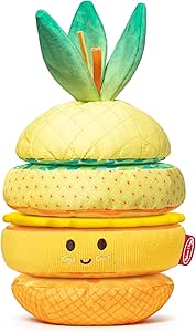 Melissa &amp; Doug Multi-Sensory Pineapple Soft Stacker Infant Toy - Stacking Toys For Babies, Pineapple Stacking Toy For Infants