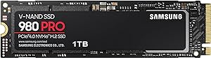 SAMSUNG 980 PRO SSD 1TB PCIe 4.0 NVMe Gen 4 Gaming M.2 Internal Solid State Drive Memory Card , Maximum Speed, Thermal Control MZ-V8P1T0B/AM